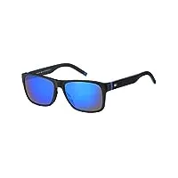 tommy hilfiger th 1718/s sunglasses, mtblkblue, 56 homme