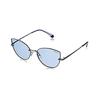polaroid pld 4092/s lunettes de soleil, pall azur, 58 femme