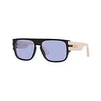 gucci lunettes de soleil gg0664s 002 ivoire bleu taille 58 mm homme