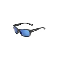 bollé - holman floatable black matte - offshore blue polarized, lunettes de soleil, medium, mixte adulte