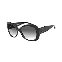 armani 0ar8132 lunettes de soleil, noir, 56 femme