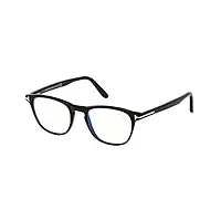 lunettes de vue tom ford ft 5625-b blue block black 50/19/145 homme