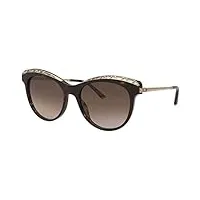 chopard sch271s lunettes de soleil, avana scura lucida, 55 mixte