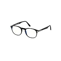 tom ford lunettes de vue ft5680-b blue block shiny black 51/20/145 homme
