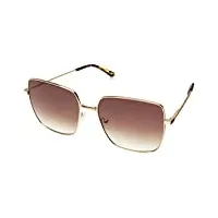 calvin klein ck20135s lunettes de soleil, 717 shiny gold, taille unique unisex