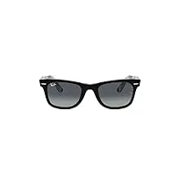 ray-ban rb2140 wayfarer lunettes de soleil, noir sur chevron gris/bordeaux, 54 mixte adulte
