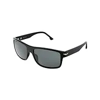 police splb39e sunglasses, nero lucido totale, 60 unisex