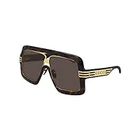 gucci lunettes de soleil gg0900s havana gold/brown 60/9/140 unisexe