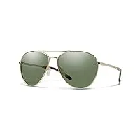 smith mixte mise en page lunettes de soleil, doré/gris vert, taille unique