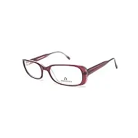 lunettes de vue femme rodenstock r 5163 d rectangulaire rouge et transparent