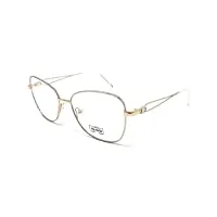 lunettes de vue pour femme luxol ae 169 silv/or argent, or et blanc - avec strass