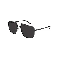 gucci lunettes de soleil gg0941s ruthenium/grey 60/15/145 homme