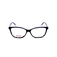 hugo 1053 jbw 55 lunettes de vue pour femme, tortue bleu marine, 55