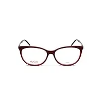 hugo 1082 lhf 55 lunettes de vue pour femme, bordeaux, 55