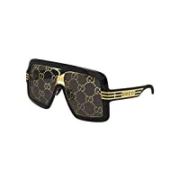 gucci lunettes de soleil gg0900s black gold/black gold 60/9/140 unisexe