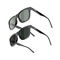 wicue lunettes de soleil polarisées pour homme et femme, pour l'extérieur, le cyclisme et la conduite pour homme et femme, gradation automatique 0,1 s, protection 100 % uv, lunettes intelligentes,
