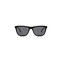komono river black lunettes de soleil unisexes carrées en acétate pour hommes et femmes avec protection uv et verres polarisés