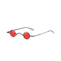 amfg lunettes de soleil punk rondes hommes et femmes tendance tendance de nez street tir de la rue petit cadre lunettes de soleil rétro (color : a)