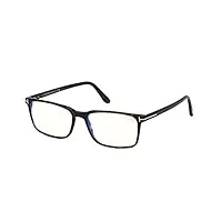 tom ford lunettes de vue ft 5735-b blue block dark havana/blue filter 56/17/145 homme
