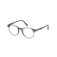 tom ford lunettes de vue ft 5695-b blue block shiny blue/blue filter 47/20/145 homme