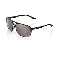 100% gafas konnor-matte translucent brown fade-hiper silver mirror lens lunettes de soleil mixte, multicolore, taille unique