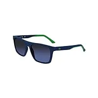 lacoste l957s sunglasses, 401 matte blue, 56 unisex