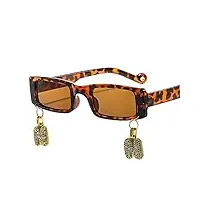 mode carré petit cadre lunettes de soleil hommes cuba vintage lunettes de soleil femmes de luxe marque hip hop lunettes de soleil unisexe leopardtea