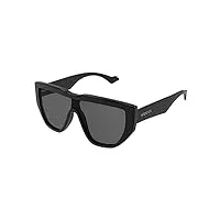 gucci lunettes de soleil gg0997s black/grey 99/1/145 homme