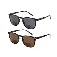 zenottic lunettes de soleil de lecture bifocales protection uv400 lecteurs de charnière à ressort pour femmes hommes lunettes de lecture élégantes et confortables