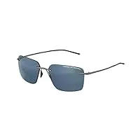 porsche design lunettes de soleil p'8923 ruthenium/grey blue 62/18/145 unisexe