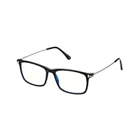 tom ford lunettes de vue ft 5758-b blue block black gold/blue filter 56/16/145 homme