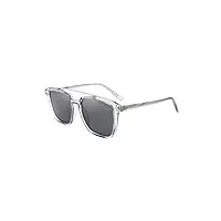 lee cooper lunettes de soleil polarisées pour homme et femme - double bridge fashion shades, gris, one size