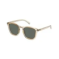 le specs lunettes de soleil big deal pour homme et femme - forme rectangulaire avec protection uv, kaki mono/sable