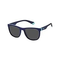 polaroid kids pld 8049/s sunglasses, zx9/m9 blue azure, s unisex