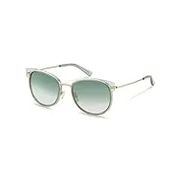 rodenstock lunettes de soleil style icônes pour femme, vert clair, doré, 58