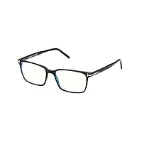 tom ford lunettes de vue ft 5802-b blue block shiny black 55/17/145 homme