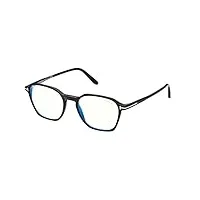 tom ford lunettes de vue ft 5804-b blue block shiny black 50/19/145 homme
