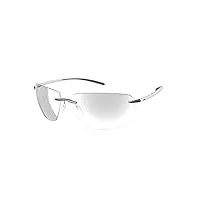 silhouette lunettes de soleil biscayne bay 8727 white cool grey/light q grey 64/14/130 unisexe