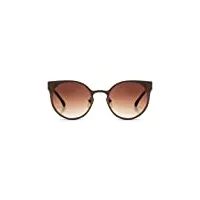 komono lulu steel pale copper lunettes de soleil unisexes œil de chat en acier inoxydable pour hommes et femmes avec protection uv et verres résistants aux rayures