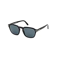 tom ford lunettes de soleil avery ft 0931 shiny black/blue 52/21/145 homme