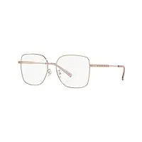 michael kors 0mk3056 montures de lunettes, rose-or, 55 mixte
