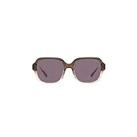 coach lunettes de soleil c7989 ch 8335u transparent brown/violet 53/18/140 femme