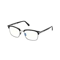 tom ford lunettes de vue ft 5801-b blue block shiny black/blue filter 54/19/145 homme