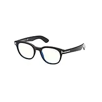 tom ford lunettes de vue ft 5807-b blue block shiny black 50/21/145 homme