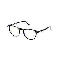 tom ford lunettes de vue ft 5803-b blue block shiny black/blue filter 49/19/145 homme