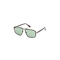 web lunettes de soleil unisexe - we0332 - avana/altro/vert - taille 56, avana/altro / verde