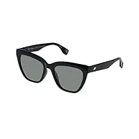 le specs lunettes de soleil enthusiplastic - pour homme et femme - forme de monture cat eye, vert mono/noir