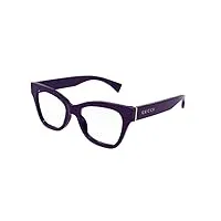 gucci lunettes de vue gg1133o violet 52/18/145 femme