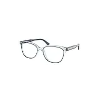 michael kors 0mk4090 lunettes, blue transparent, 52 unisexe, bleu transparent