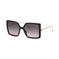 chopard sch334m lunettes de soleil, black super black, 56 femme